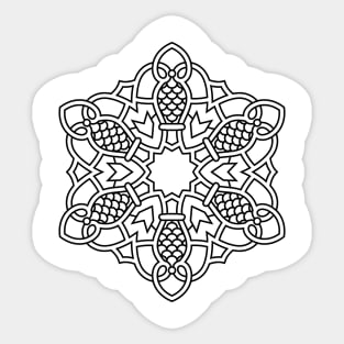 Inspirational MANDALA T-SHIRT MANDALA 057 Sticker